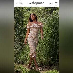 V.Chapman The Lilac Dress in Cedar Rose Print Size 0